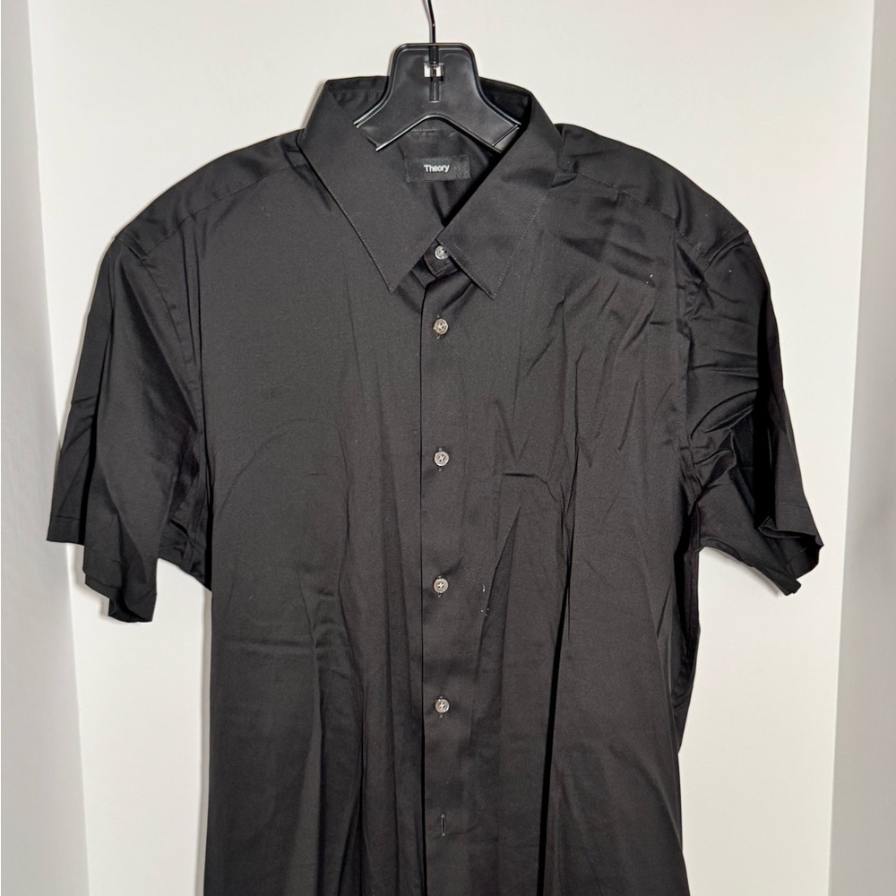 Theory Black Casual Button Down Shirt